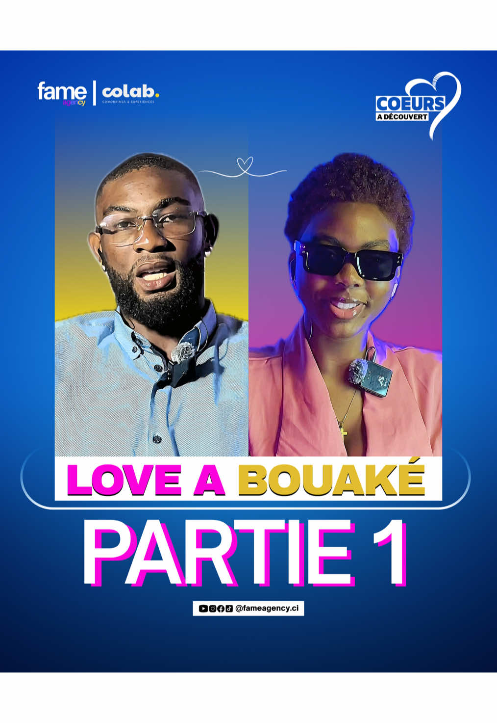 @Auxence_Eluh invite @TYTY DE BOUAKÉ ¡!💜🇨🇮 à COEURS À DÉCOUVERT ! | VOS AVIS SUR LA FIN ?  Cc @Colab Co-working & Expérience  #couple #amour #drague #cotedivoire🇨🇮225 #abidjan225🇨🇮 