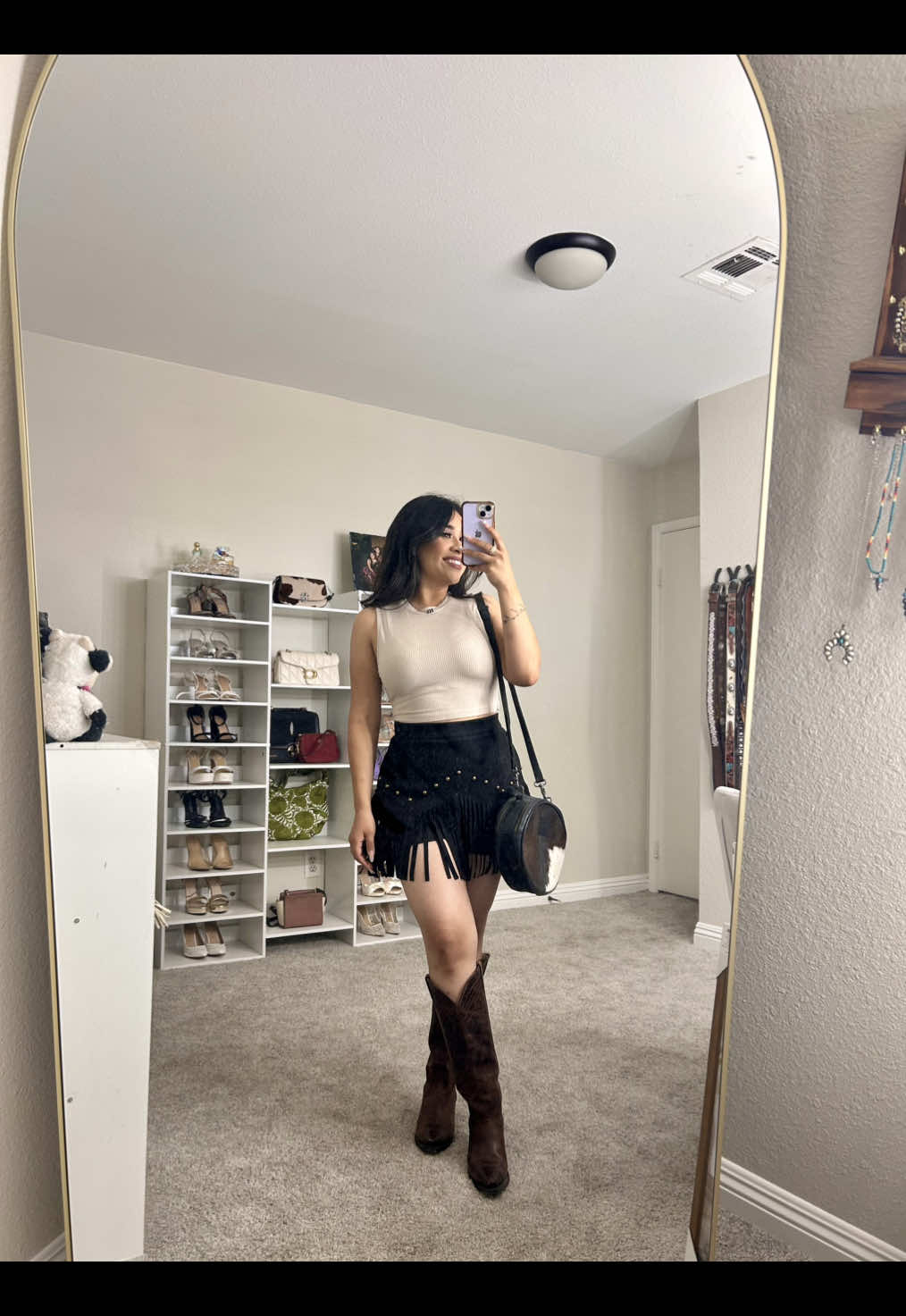 Fringe skirt with shorts underneath?! Sold😍 #fyp#paratiiiiiiiiiiiiiiiiiiiiiiiiiiiiiii#xyzbca#gdwm#vaquera#western#westernfashion