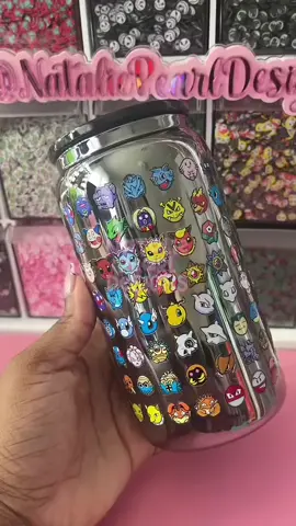 Pokemon glass can with pokeball lid. I love how small their little poke faces are #pokemon #pokemontiktok #pokemoncommunity #pokeball #glasscancups #glassware #glasscups #customcups  #icedcoffeeathome #watertok #childhoodtvshows #nostalgictvshows #pokemoncards #pokemongo #pokemonart #gamingtiktok #onthisday 