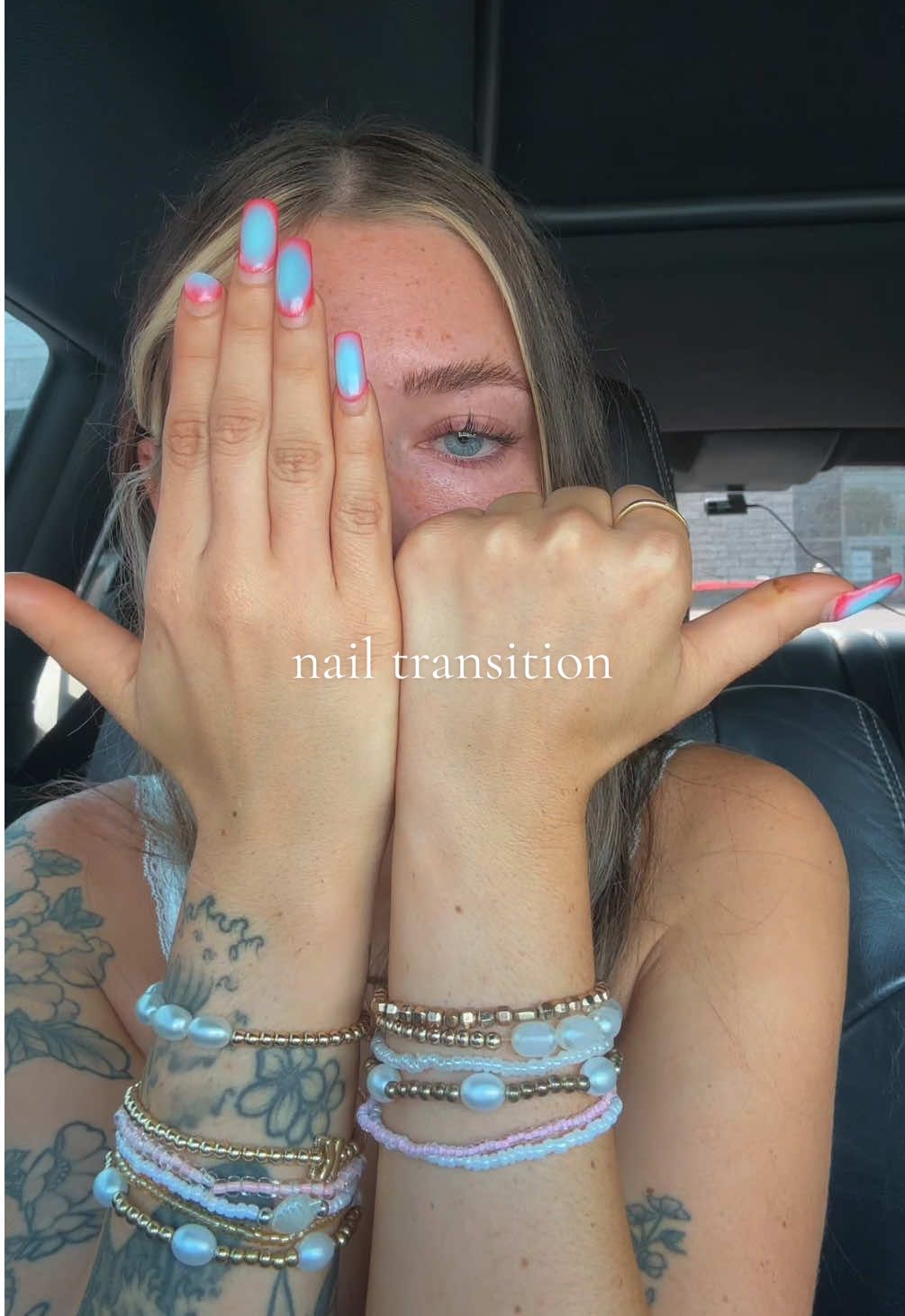 that’s hair dye all over my hands 🙃 #nailtransition 