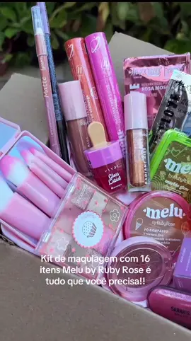 Kit de maquiagem no precinho!!! Você não pode perder!!!  Código: BHY-DYB-QNT #makeup #baratinhos #shoppe #melu #kitmaquiagem 
