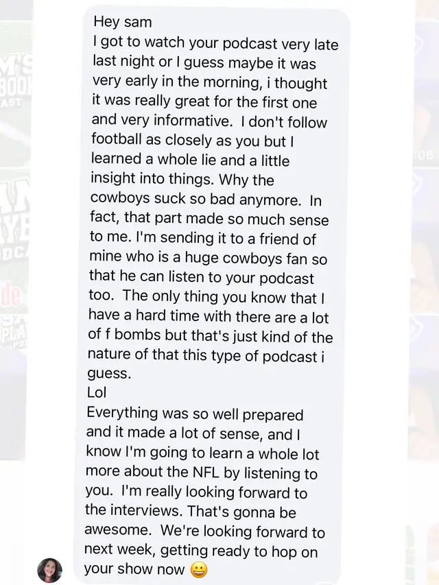 You know, this literally made me cry. I will definitely tone down the Fbombs just for her. Not all the way, but this meant the world to me. Check me out if you haven’t already! ❤️🎙️