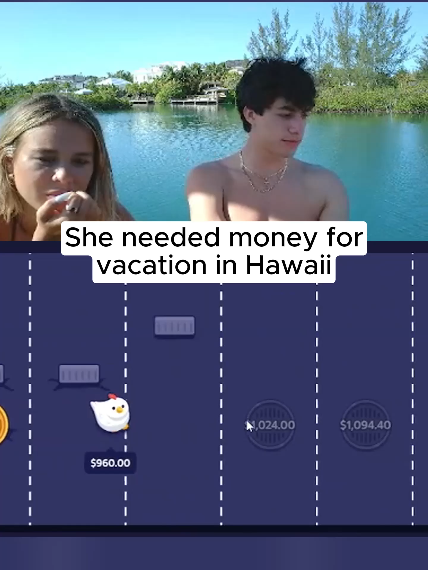 She needed money for vacation in Hawaii #fyp #viralvideos #explore #irl #chicken #streamer