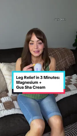 Tired, puffy legs after a long day? This Magnesium + Escin Body Gua Sha Massage Cream is your new end-of-day ritual. 🧴 Infused with magnesium to relax tired muscles 🧊 Escin helps reduce puffiness and swelling 💆‍♀️ Built-in gua sha tool = instant tension relief ⏱️ Feel the difference in 3 minutes, see visible results in 4 weeks  @LG beauty US #legcramps #legpain #tiktokmademebuyit #guasha 