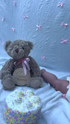 Happy 6 months Arlette🎀 #foryoupage #babygirl #monthlybabyphotoshoot #6months #halfbirthday #coquette #coquettegirl #bows #girlmomlife #girlmomsoftiktok #sahm #fyp #MomsofTikTok 
