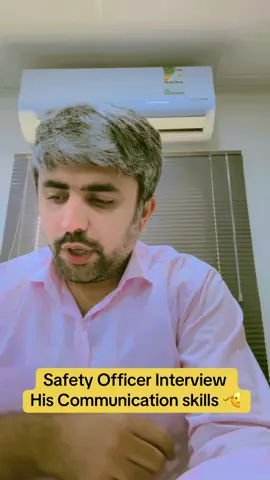 His communication skills were perfect  Safety Officer Interview  #safetyfirst #SafetyJobsInAramco #foryoupage❤️❤️ #aramcosaudiarabia #safetytips #safetogether #aramcointerview 