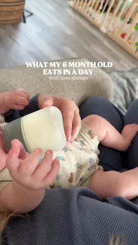 here’s what a day of eating looks like for my 6 month old (timestamps included for my fellow curious mamas 💕) #momlifeunfiltered #WhatMyBabyEats #BabyEatsInADay #6MonthOldBaby #StartingSolids #BabyFeedingSchedule #NewMomLife #MomTok #LifeWithBaby #MotherhoodUnplugged #PostpartumJourney #MomLifeVibes #BabyMilestones #RealMomLife #MotherhoodMoments #sahmlife 