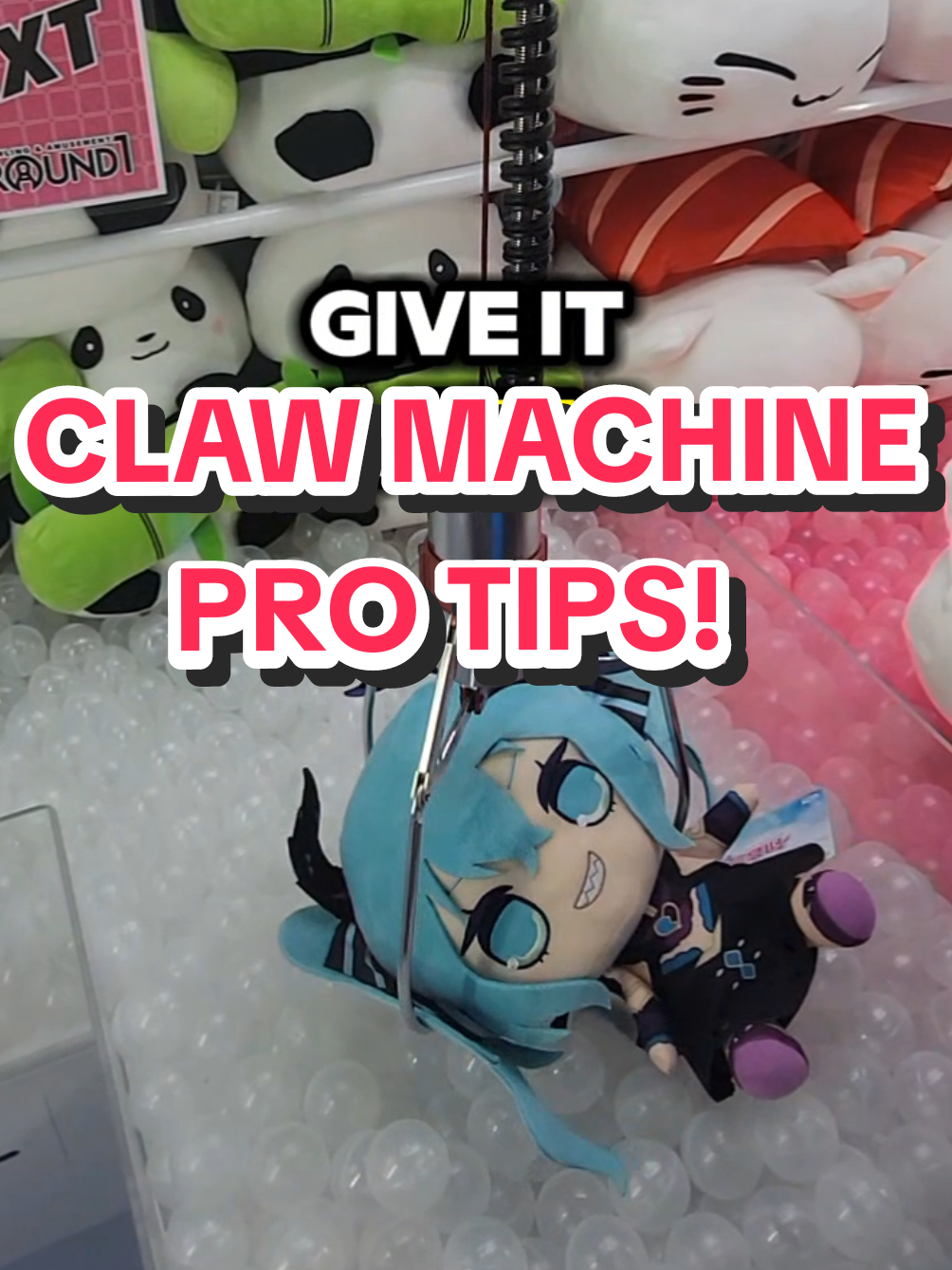 Two simple tips to use on the claw machines at Round 1 Arcade! #arcade #clawmachine #clawgame #cranegame #clawmachinewin #round1 #round1arcade #arcadefriends #arcadewins #clawmachinehack #arcadehacks 