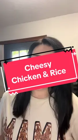 Family favorite! Super easy!   •Rice •Chicken  •Heavy Whipping Cream •Cream of Chicken  •Can of Chicken broth  •Shredded cheese #fyp 