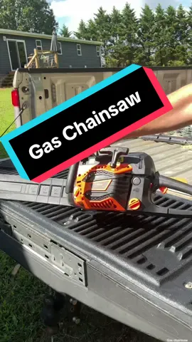 Gas chainsaw surprised me at how good it is for the price #chainsaw #gaschainsaw #powersaw #vevorchainsaw #vevor #vevortools chainsaw