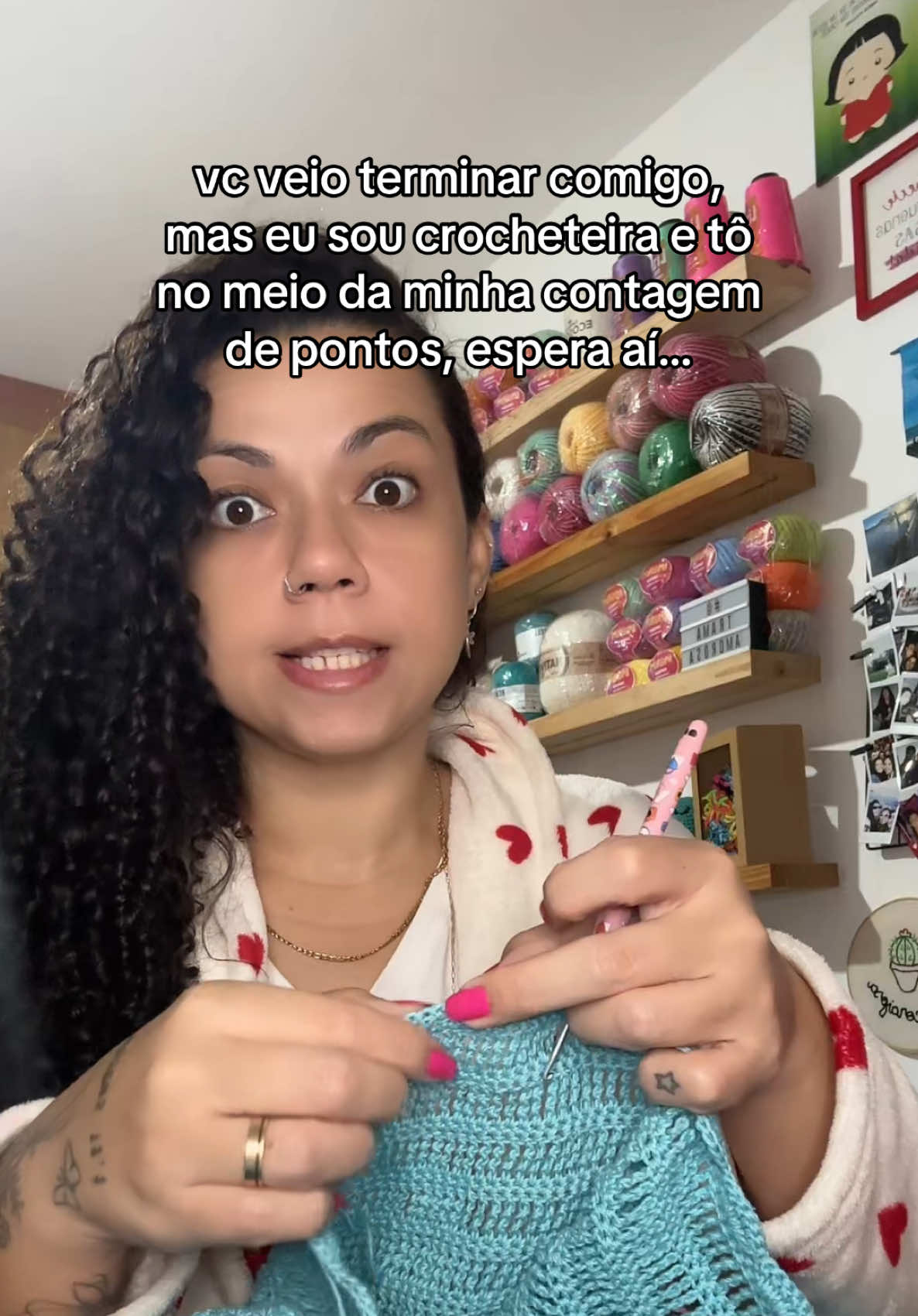 aaahhhhh não, logo agora !? agora não pow !!! 😂😂😂😂😂 #artesa #crocheteira #artesanato #croche #artesanal 