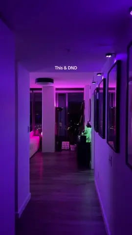Mood lighting, a playlist and DND! #apartmenttherapy #interiordesign #roominspo #apartmenttour #lighting 