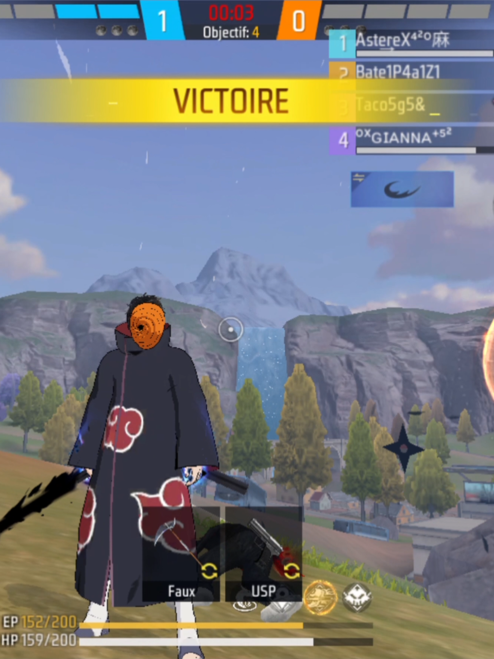 [1062💥🗡] -el emote del kamui no existe  *el maldito Kamui en ff:  #headshot #katana #kusanagisword #clashsquadranked #freefire #maestroelite #obito no parpadees 