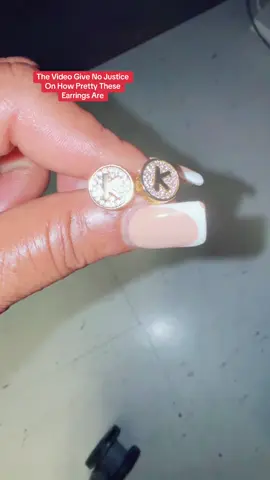 UNISEX INITIAL LETTER EARRING! #jewelrytok #studs #earrings #tiktokshop #initialearrings 
