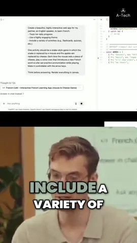 GPT5 coded a French learning game?! 🤯 Wait for the cheese-eating mouse! 🧀 The future of learning is HERE. ✨ #GPT5 #LearnFrench #CodingMagic #AISolutions #EdTech