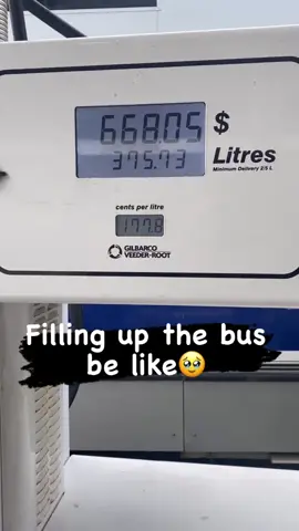 She doesn’t run on laughter and tears 😅  #buslife #fuel #bus #travel  #fulltimetravel #bigrig #lapofoz #traveling 