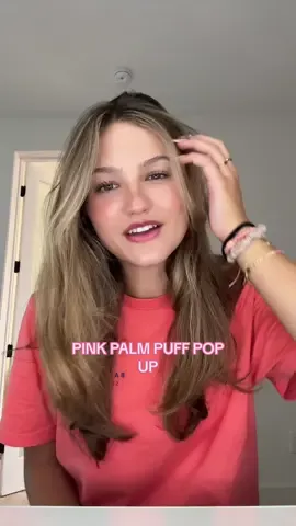 i’m going to the @PINK PALM PUFF pop up!! #losangeles #pinkpalmpuff #justleahgrwm #influencertrip #grovepopup 