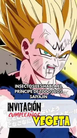 Invitación de cumpleaños vegeta #vegeta #dragonball #kakaroto 