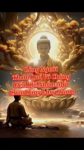 Lòng người tham quá vô chừng đến khi nhắm mắt chưa dừng lòng tham. #🙏🙏🙏 #phatphap #adidaphat #nammoadidaphat #phatphapnhiemmau #thichchanhdinh #bodetam102 