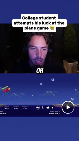 College student attempts his luck at the plane game 😭 #fypシ゚viral #trending 