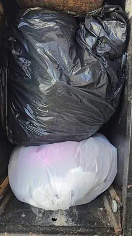 Squishing bags of school garbage in compactor #crushing #pov #garbagelady #trashbags #grosstrash #requestvideos #creatorsearchinsights #asmrsounds #stinkybags #smelly #squish #squishtok #viralcontent #fyp #crushinggarbage #burstingbags #garbagebags #garbage #rubbish #schoolgarbage 