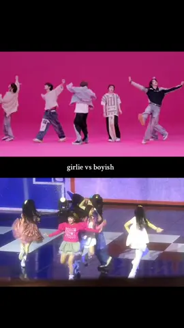 the choreos are so cute and the only thing i thought about how it shows the difference 😭😂 #BOYNEXTDOOR #illit #보이넥스트도어 #kpopfyp #tiktoks #hybe  #foryoupage❤️❤️ 