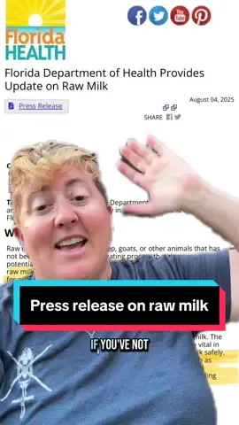 There’s an outbreak in Florida linked to raw milk that has sickened 21 people. This type of E. coli infection can cause Hemolytic Uremic Syndrome or HUS which can cause the kidneys to not function well and the damage can be permanent #rawmilk #hus #kidney #florida #outbreak  Disclaimer: For educational and entertainment purposes only and should not be regarded as medical advice or replace the advice of your physician