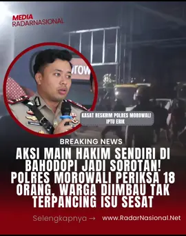 Kepolisian resor (Polres) Morowali gerak cepat melakukan olah tempat kejadian perkara (TKP) terkait adanya dugaan tindak pidana pengeroyokan yang mengakibatkan salah seorang warga meninggal dunia, pada Kamis 7 Agustus 2025. Dugaan tindak pidana tersebut diketahui terjadi di sekitar pos security yang ada di dalam Kawasan PT IMIP di Kecamatan Bahodopi, Kabupaten Morowali.  Kasat Reskrim Polres Morowali AKP Erick Siagian menyampaikan bahwa saat ini pihaknya telah melakukan olah TKP dan membawa sekitar 18 orang untuk dimintai keterangan.  