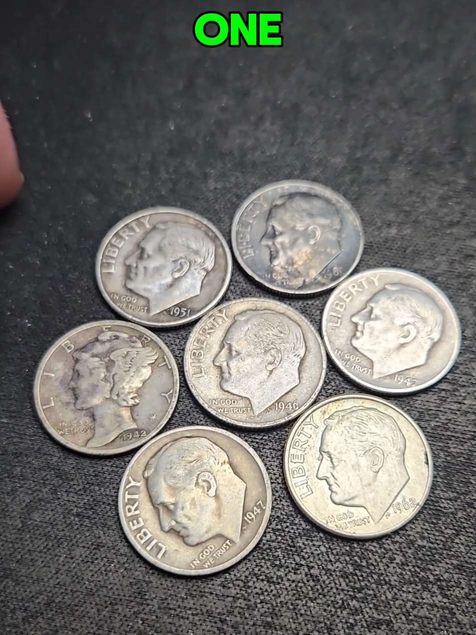 What Makes These Dimes Valuable? #coins #coin #coinrollhunting #coinrollhunt #fyp  #treasure  #coincollecting #coinfamily #coinsworthmoney #checkyourchange #silver #diggindave #foryou #crh #coolcoins #money #dimes 