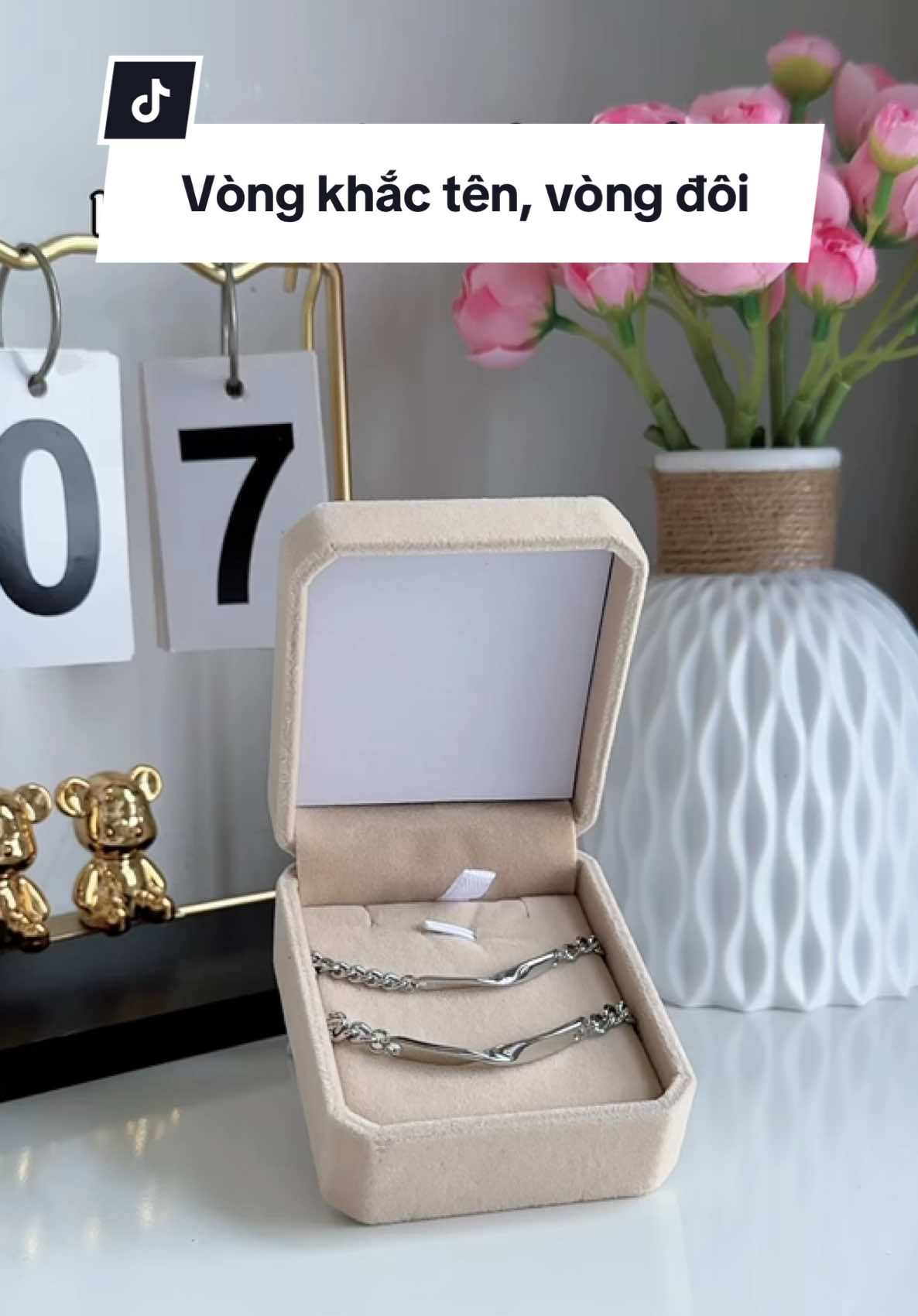✨ Không chỉ là quà tặng mà là dấu ấn riêng #VòngTayKhắcTên   #TrangSứcCặpĐôi   #QuàTặngCáNhânHóa   #CoupleBracelet   #KhắcTênMiễnPhí   #QuàSinhNhậtÝNghĩa   #MónQuàRiêng   #PersonalizedGift   #TặngNgườiThương   #vòngtayđôi 
