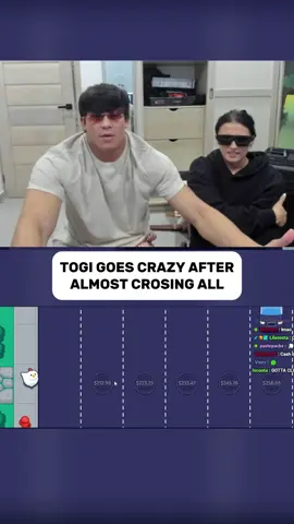 togi goles crazy after almost crossing all #viral #kickstreaming #fyp 