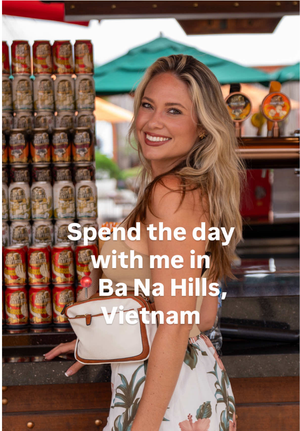 Ba Na Hills = Disney World on a mountaintop ⛰️✨ Took the longest cable car in the world (4 MILES through the clouds 🤯) to get to an amusement park 4,000+ feet in the sky… and it felt like we landed in Europe. Castles. Beer stations. Cobblestone streets. I was NOT ready. 😂🍻 Then hit the Golden Bridge yeah, the one held up by GIANT stone hands?? Even crazier in real life. And wrapped the day at Ba Na Hills Golf Club, one of the longest courses in Vietnam. Absolute dream. Vietnam... you’re showing off 🇻🇳🔥  #VietnamTravel #BaNaHills #GoldenBridge #GolfGirl #CableCarChronicles #ThisIsRealLife #travelcore #golfandgoals