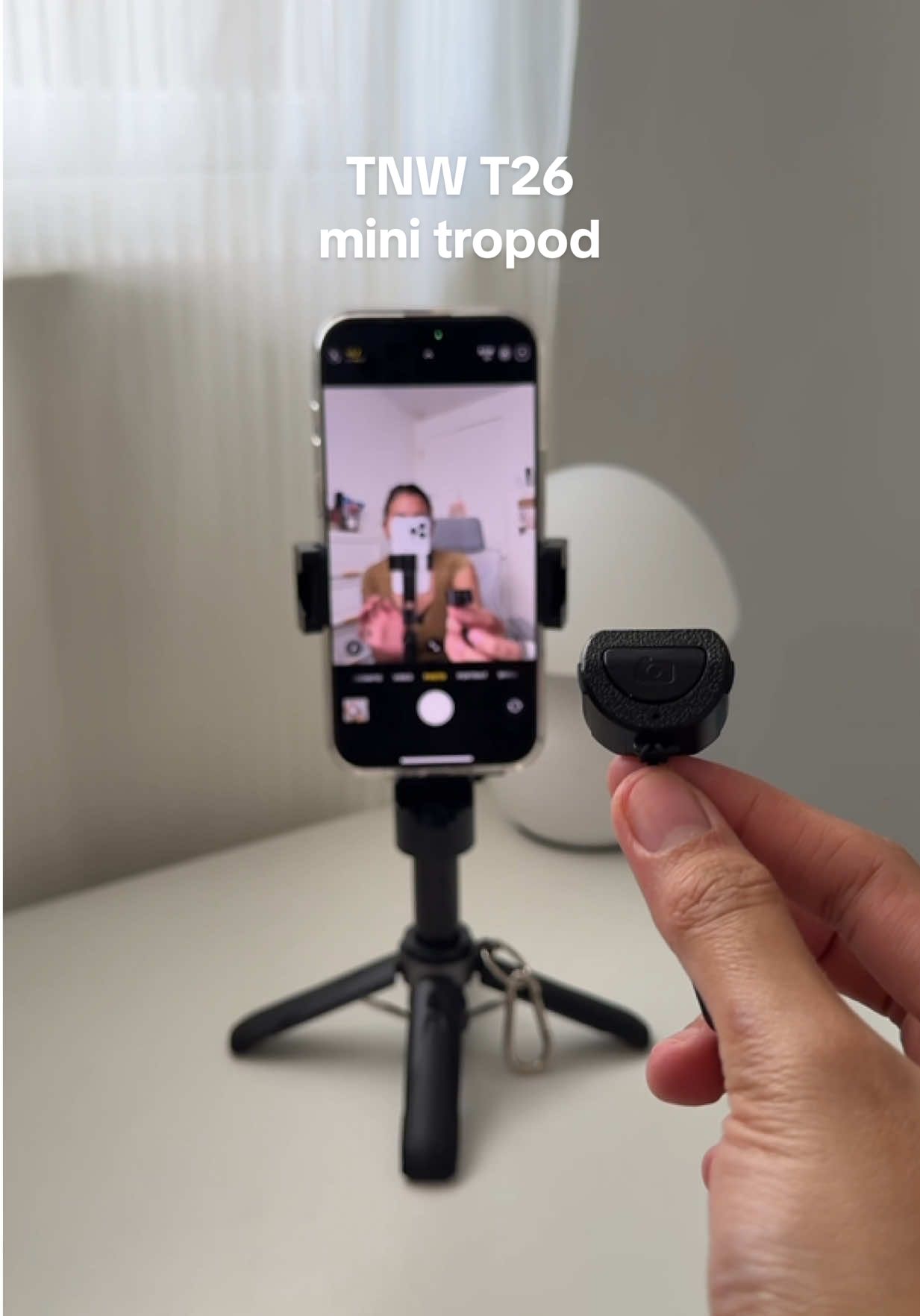 Tripod and keychain in ONE! Super cute and compact! TNW T26 Mini Tripod #minitripod #tnw #tnwtripod #quadripod  #phonetripod #tripod #tnwt26 