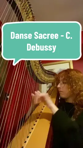 Would like to play this for a concerto comp when I have it done :))) #harptok #fyp #dancesacree #debussy #classicalmusic 
