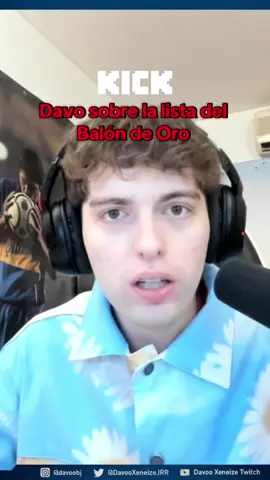 ESTA LOCURAAAAA #davo #davooxeneize #balondeoro #lamineyamal #doue #seleccionargentina #messi #depaul #mundial #julianalvarez 