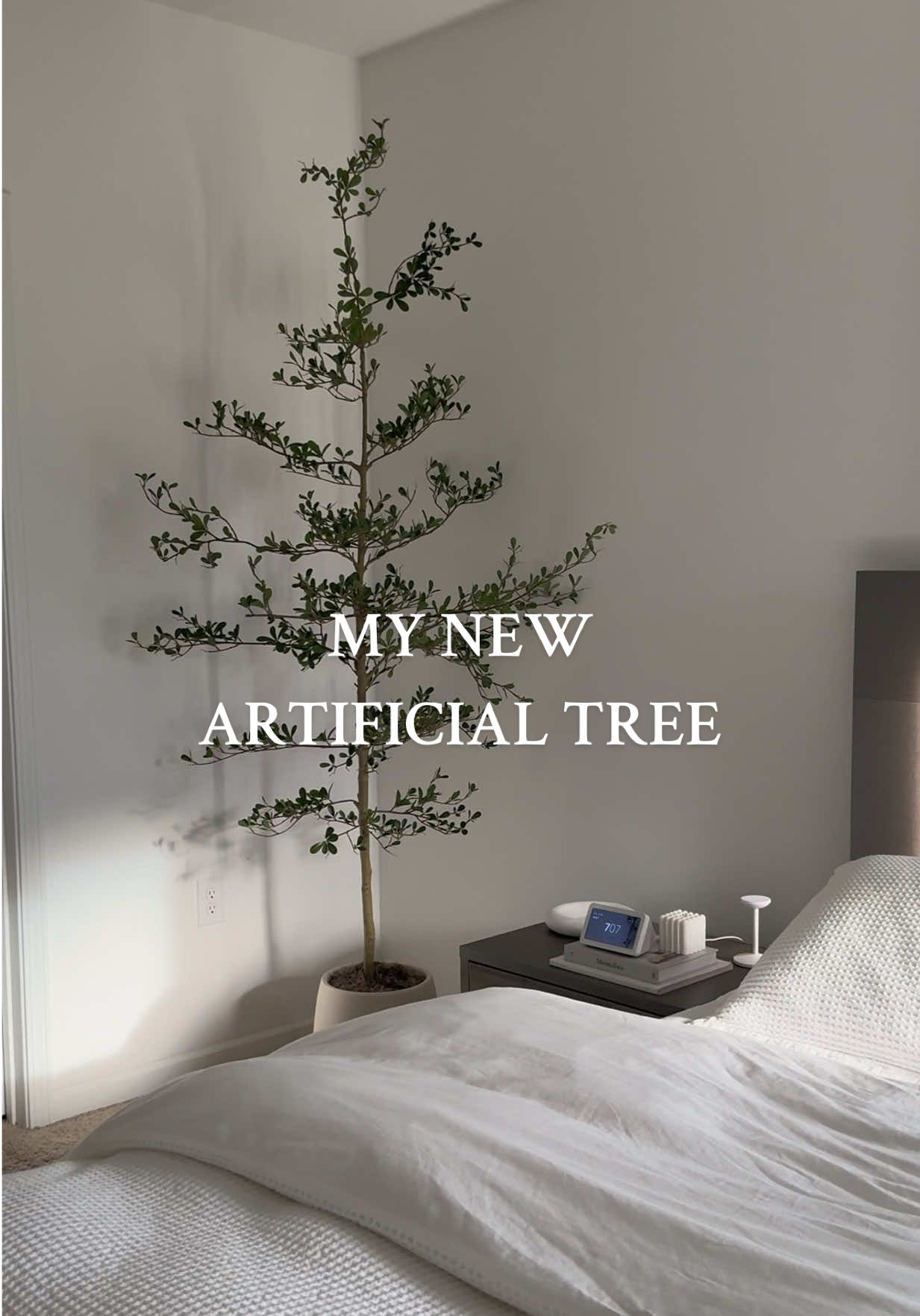 When you find an artificial tree that actually looks real 🌿🍃- 6 FT #ArtificialTree #TreeDecor #HomeStyling #HomeInspo #interiordecor #CozyVibes #BudgetFind  #HomeAesthetic #bedroomdesign #bedroomdecor #neutralhome #neutralbedroom