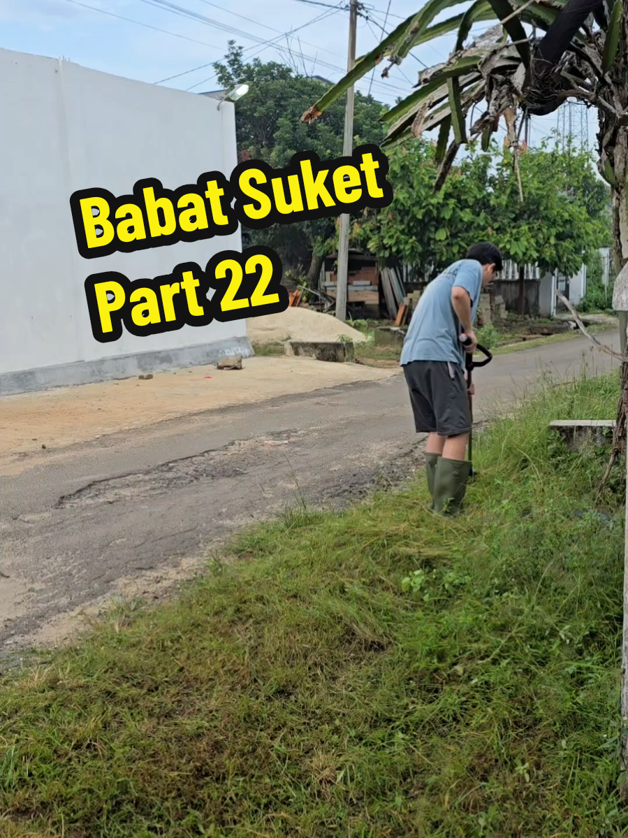 slow aja brow masih pagi #alat #potongrumput #rumput #babat #babatsukethe 