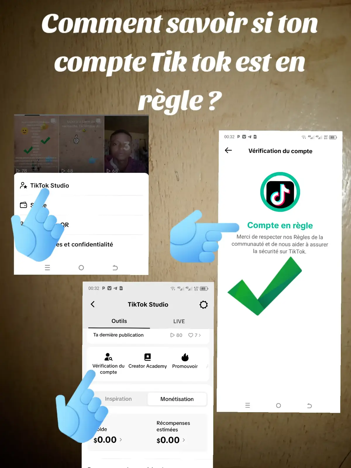 Comment savoir si ton compte Tik tok est en règle? 🥰 On passe à la vérification de son compte Tik tok  #créateurdecontenu 