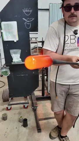 Making a Wicked Pumpkin from 2000° Glass #glassblowing #glassart #satisfying #handmadeglass 