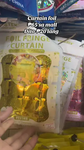 Naghahanap ba ng gagamitin sa party ito na mga boss m.. Dito na ako nabili pag may mga event sa bahay.. inaadvance kona para nKakatipid ako .. #curtainfoil #partydecor 