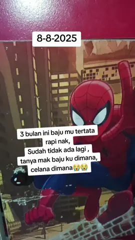 Waktu terus berlalu, semua tinggal kenangan,  Terlalu cepat dirimu pergi, Terlalu singkat kebersamaan ini, Menyisakan tangisan, Rindu yaa mama rindu, Rindu saat2 bersama, Rindu dirimu memanggil Mama, Rindu kata2 mu yg sopan,canda tawa mu, Rindu ketika mau sekolah,mak baju ku mana,mak mana kaos kaki ku,makkkk😢😢 padahal semua sudah diletakkan pada tempatnya..  Rindu ketika diluar,,,selalu memberi kabar,,,, Mak aku belum pulang,mak aq tadi menang tanding,mak sebentar lagi pulang,mak bolehkah aq😭😭😭😭😭 semua mamak rindukan... Tapi kini,mamak yang kasih kabar Nak mama rindu😭😭 #CeritaHidupku😢  #Hiduplahdalampengharapan  #merindukanmu 