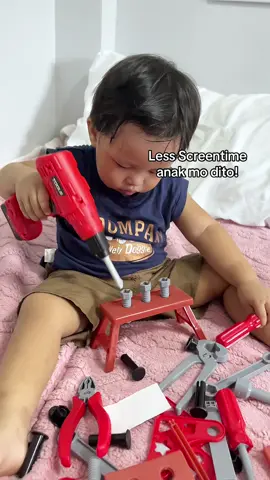 TOOLBOX KIT FOR YOUR TODDLERS 🥰 #toolboxtoys #toysforkids  #noscreentime #toddlersactivities #toddlersoftiktok 