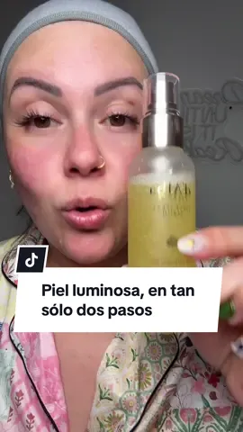 Piel luminosa en dos pasos, súper sencillo #skincare#cuidadodelapiel #hydrationtips #BeautyTok #dalbasprayserum 