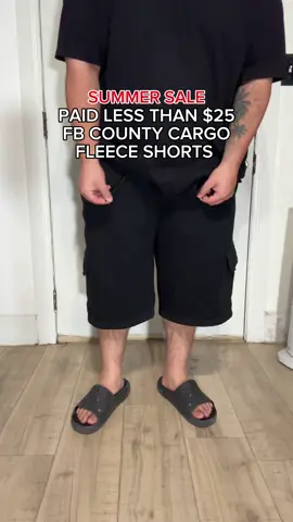 Super Comfortable And Affordable FB County Cargo Fleece Shorts 😎👍🏼 #tiktokshopcreatorpicks #tiktokbacktoschool #tiktokshoplabordaysale #shorts #cargoshorts 