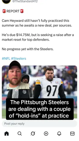 The @Pittsburgh Steelers are dealing with a couple of all-pro players dealing with some hold-ins at camp this summer. All pro defensive tackle Cam Heyward is looking for a new contract as well as all pro kicker Chris Boswell. I am sure that Omar khan will get the job done but it does make you a little worried if nothing gets done. @NFL #greenscreen #nfl #football #footballvideo #footballtiktok #footballedit #footballskills #pittsburgh #nflfootball #nflopa #nflmemes #fyp  #steelers #steelersfootball