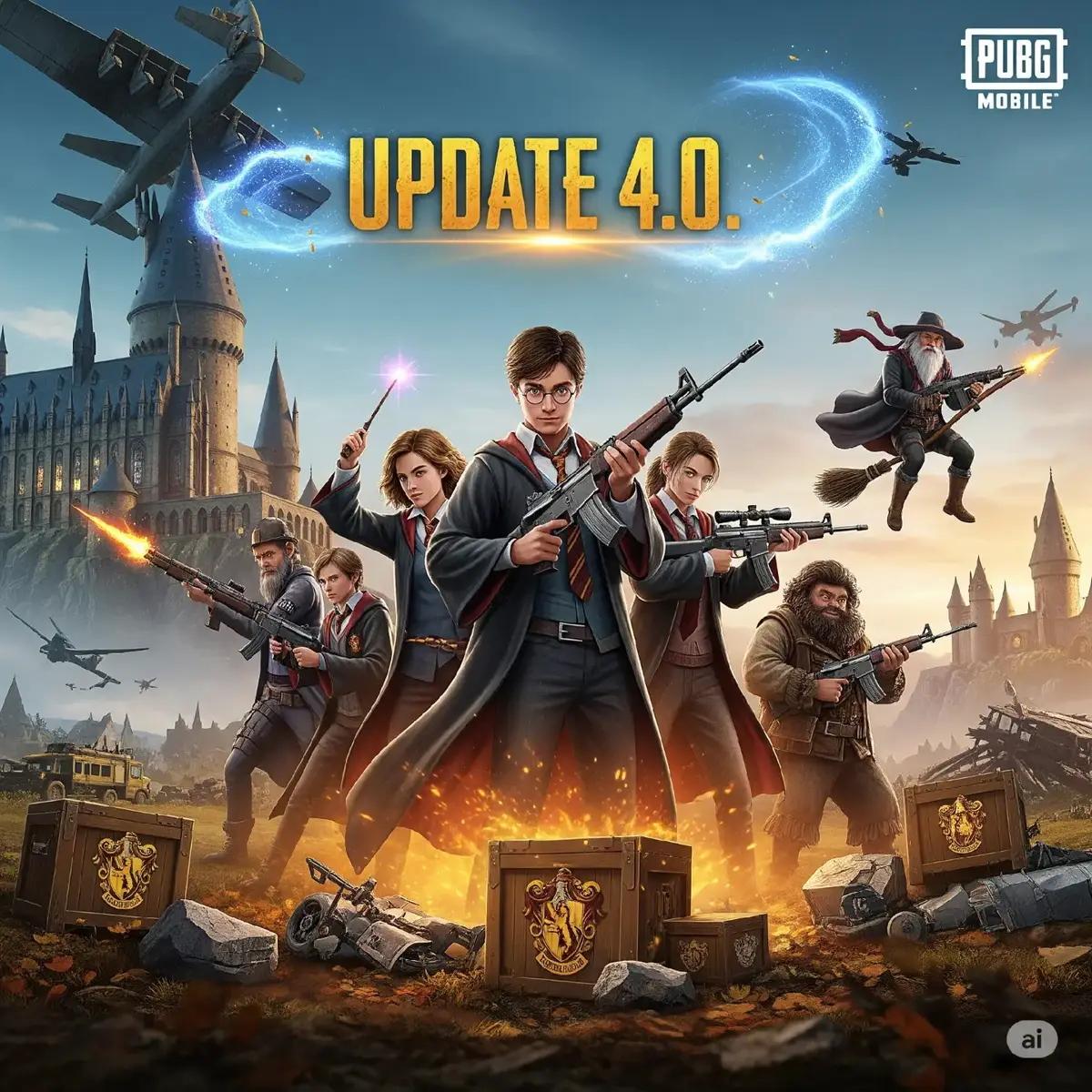 Sumérgete en la magia y la acción con la nueva actualización de PUBG MOBILE x HARRY POTTER. ¡Es hora de volar a la victoria! ​¡El mundo mágico llega a Erangel! Siente la adrenalina de los duelos de hechiceros, explora lugares emblemáticos de Hogwarts y, por primera vez, cambia las ruedas por las escobas voladoras. Recorre los cielos del campo de batalla como nunca antes, lanza hechizos a tus oponentes y descubre secretos ocultos. ​Prepárate para una experiencia de batalla épica: ​Vuela en escoba: Domina los cielos y sorprende a tus enemigos desde arriba. ​Duelos de hechiceros: Lanza hechizos icónicos como el encantamiento aturdidor y el escudo protector. ​Explora el mundo mágico: Descubre tesoros y desafíos inspirados en Harry Potter. ​¡La victoria te espera, tanto en tierra como en el aire! ¿Estás listo para esta mágica aventura? #pubg #actializacion #Nueva 
