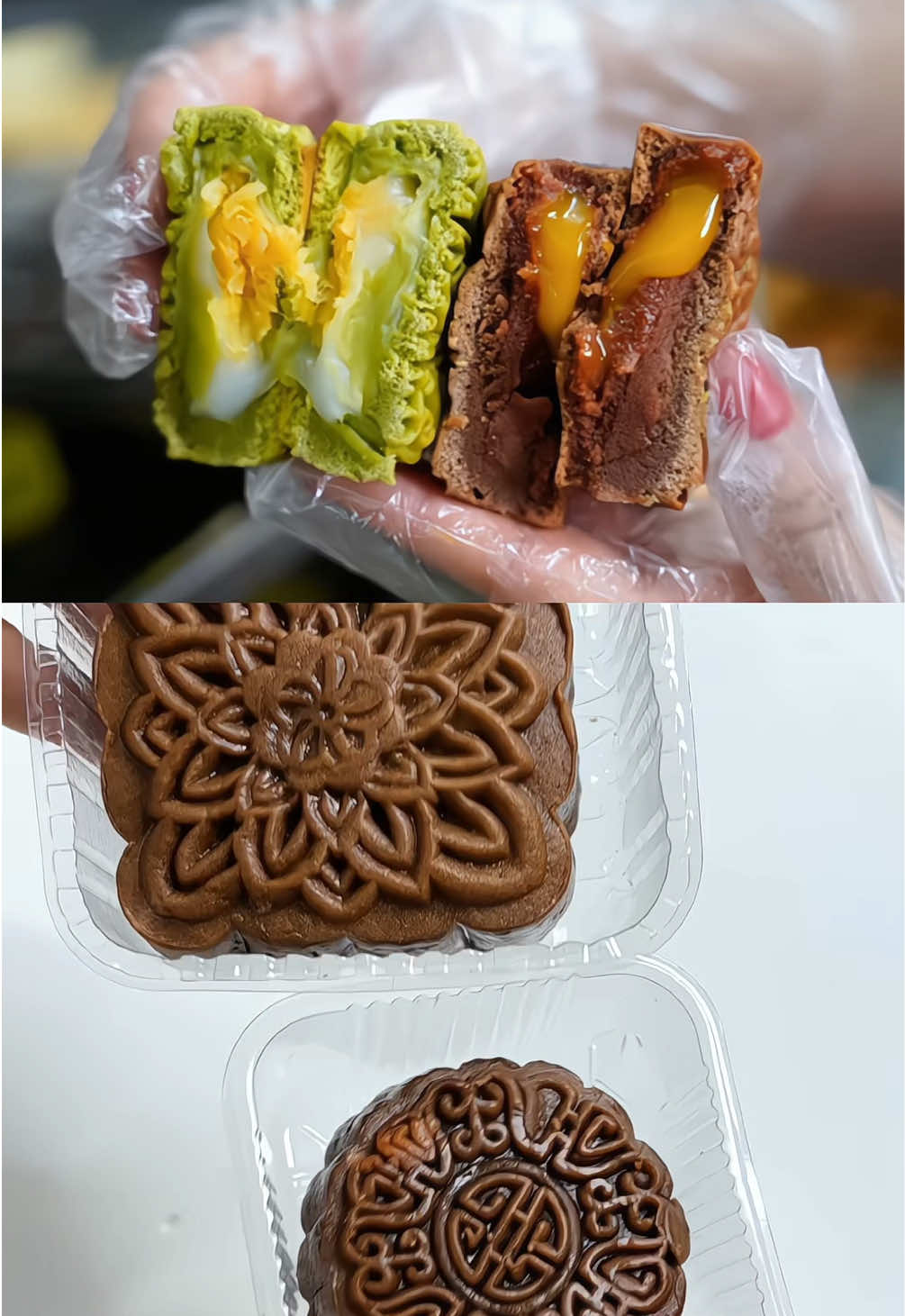Bánh trung thu mini vỏ cacao , matcha #banhtrungthu #banhtrungthutruyenthong #banhtrungthumochi #banhtrungthulamthuy #banhtrungthumatcha #anvat 