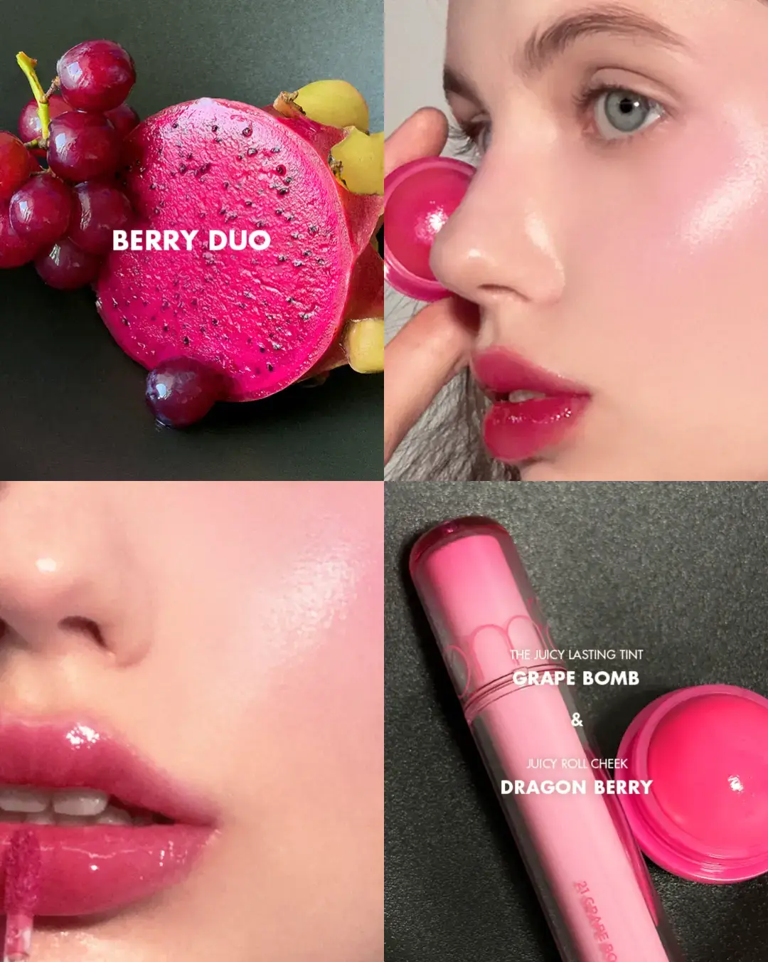 What's your favorite Glassy, Juicy duo? 🫐 Berry Duo 🍒 Cherry Duo 🍇 Grape Duo  🍐 Apricot Duo  🥥 Mocha Duo  🍑 Peach Duo Find us all summer long at Ulta Beauty, TikTok Shop, and romandbeauty.com ⛱️🧡 #romand #ULTABeauty #KBeautyAtULTA #glassskin #lip #blush #kbeauty #fyp