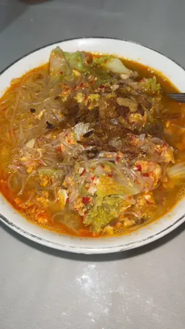 dimasakin soun kuah pedas🤩👍🏻 #sohun #mie #pedas #fyp 