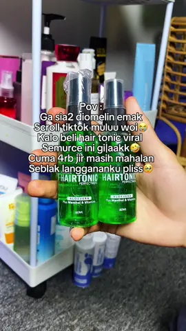 Ga sia2 emang gw scroll tiktok mulu nemu hairtonic murcee jirr😂